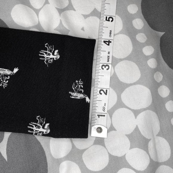 & Other Stories Black White Shift Mini Long Sleeve Dress Cactus Print 4 - Picture 10 of 15